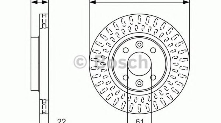 Disc frana DACIA LOGAN II (2012 - 2016) BOSCH 0 986 479 A86 piesa NOUA