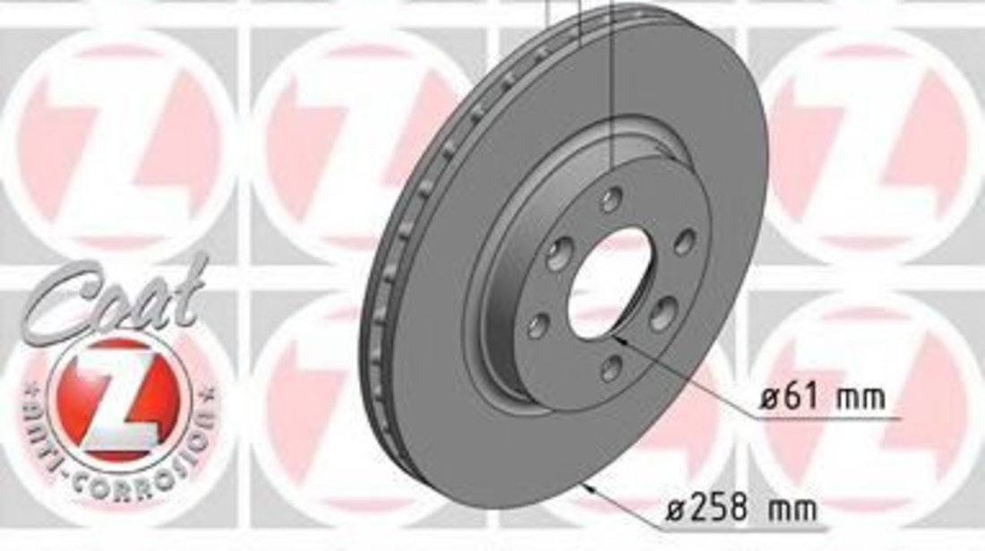 Disc frana DACIA LOGAN II (2012 - 2016) ZIMMERMANN 470.5403.20 piesa NOUA