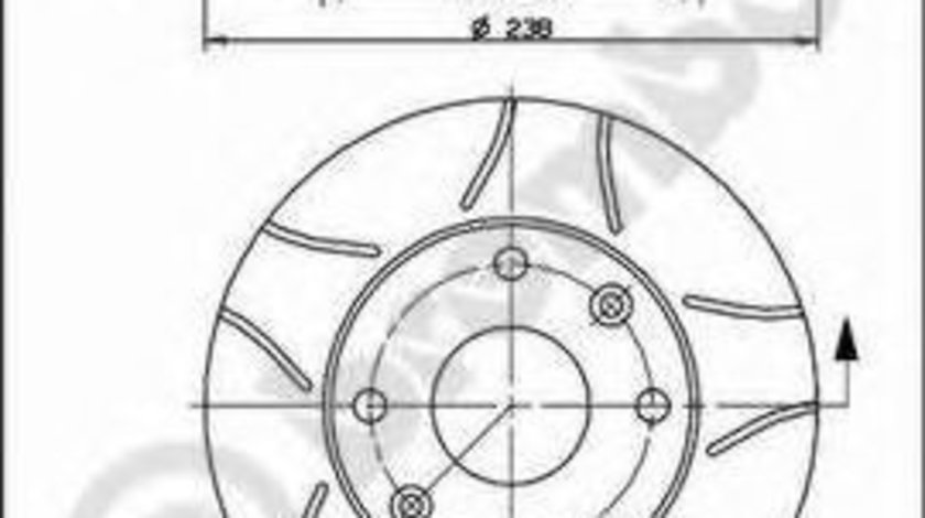 Disc frana DACIA LOGAN (LS) (2004 - 2016) BREMBO 08.2958.75 piesa NOUA