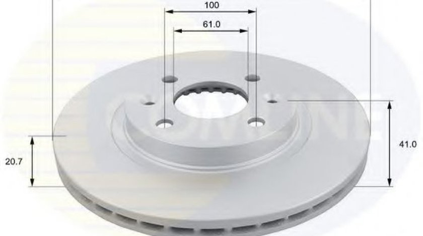 Disc frana DACIA LOGAN (LS) (2004 - 2016) COMLINE ADC1507V piesa NOUA