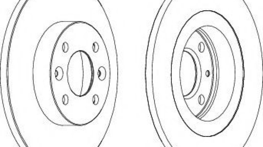 Disc frana DACIA LOGAN MCV II (2013 - 2016) FERODO DDF1502 piesa NOUA