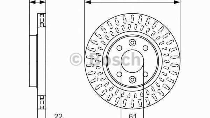 Disc frana DACIA LOGAN MCV II BOSCH 0 986 479 A86