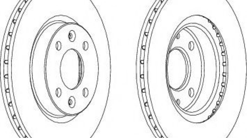 Disc frana DACIA LOGAN MCV (KS) (2007 - 2016) FERODO DDF1096 piesa NOUA