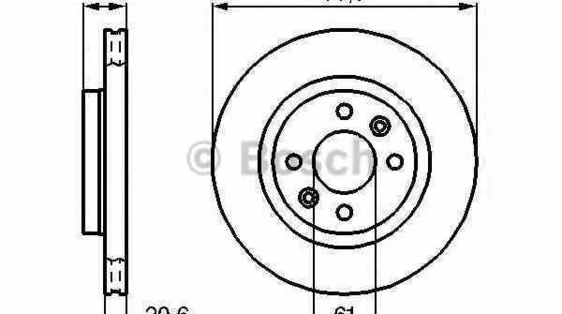 Disc frana DACIA LOGAN MCV KS BOSCH 0 986 479 B21