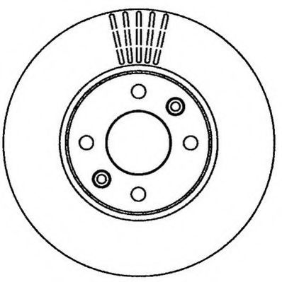 Disc frana DACIA LOGAN Pick-up (US) (2008 - 2016) JURID 562268JC piesa NOUA