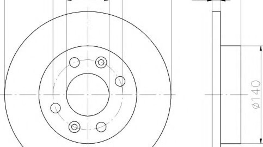 Disc frana DACIA SANDERO II (2012 - 2016) HELLA PAGID 8DD 355 101-241 piesa NOUA