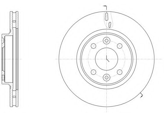 Disc frana DACIA SANDERO II (2012 - 2016) REMSA 61535.10 piesa NOUA