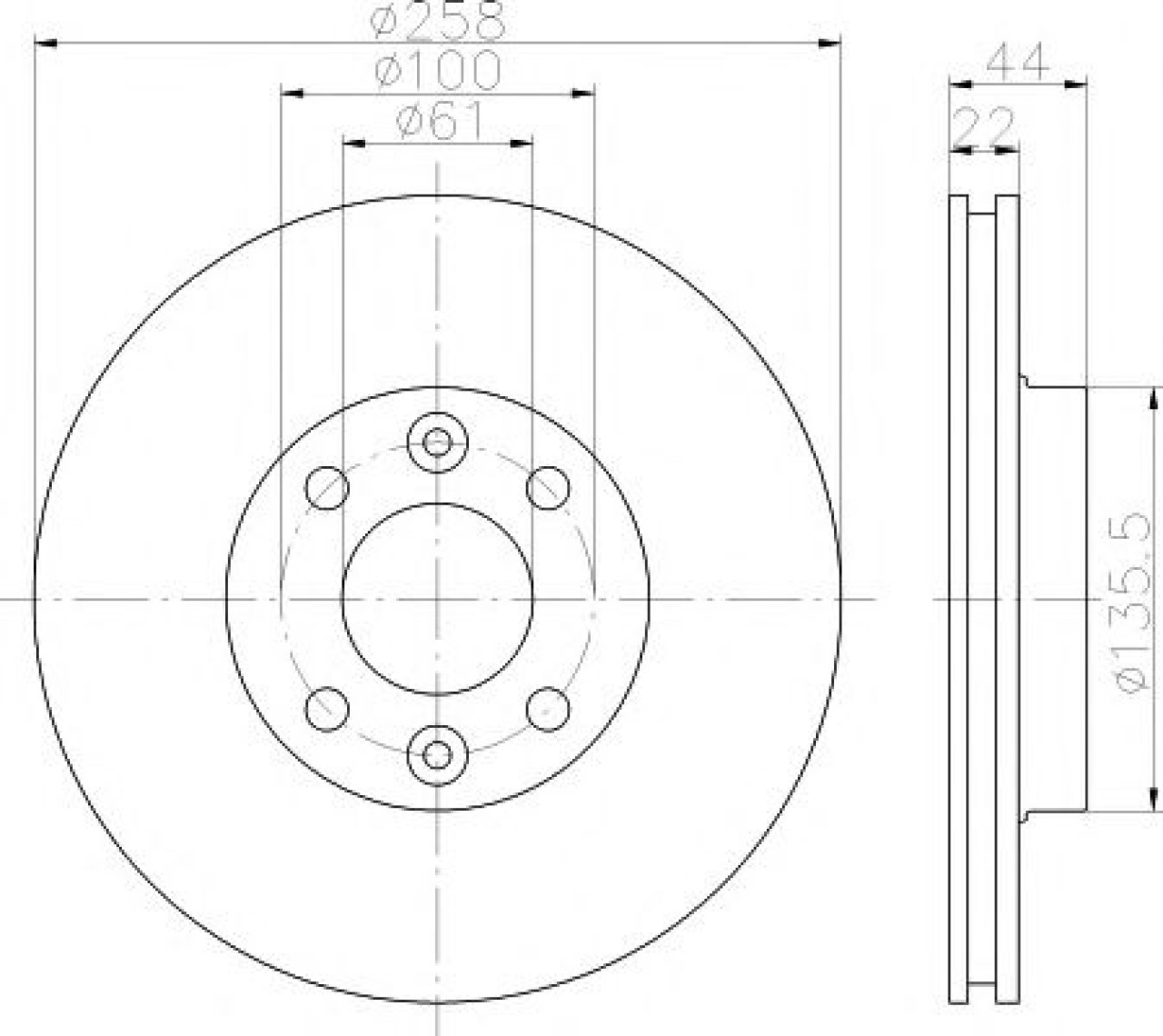Disc frana DACIA SANDERO II (2012 - 2016) TEXTAR 92255203 piesa NOUA