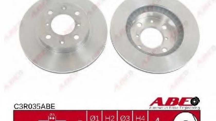 Disc frana DACIA SOLENZA (2003 - 2016) ABE C3R035ABE piesa NOUA