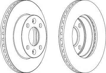 Disc frana DACIA SOLENZA (2003 - 2016) FERODO DDF1521 piesa NOUA