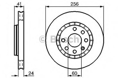 Disc frana DAEWOO CIELO (1994 - 2007) BOSCH 0 986 478 327 piesa NOUA
