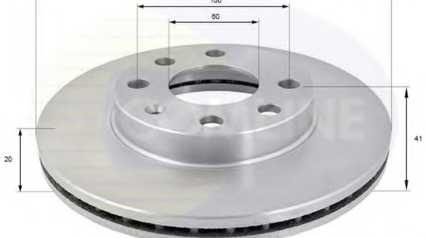 Disc frana DAEWOO CIELO (KLETN) (1995 - 1997) COMLINE ADC1008V piesa NOUA