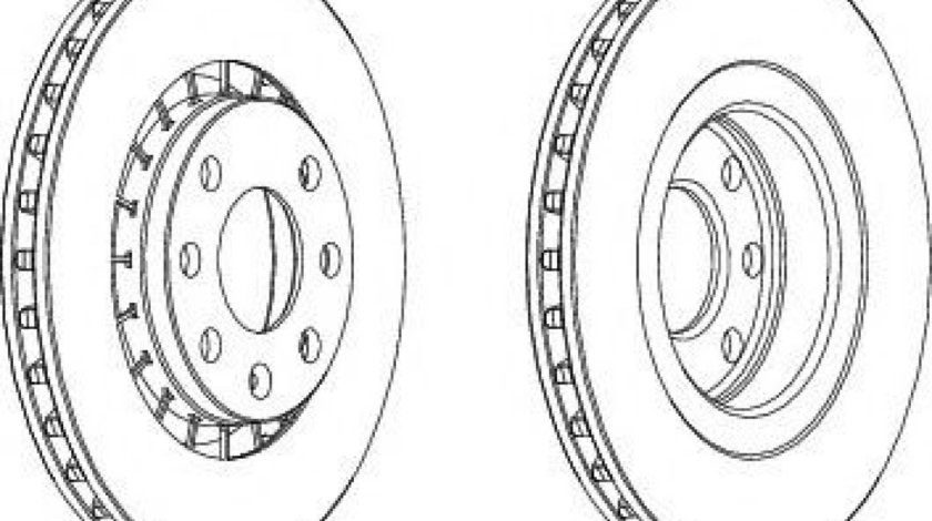 Disc frana DAEWOO CIELO (KLETN) (1995 - 1997) FERODO DDF206 piesa NOUA