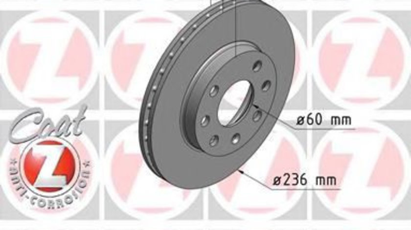 Disc frana DAEWOO CIELO (KLETN) (1995 - 1997) ZIMMERMANN 430.1454.20 piesa NOUA