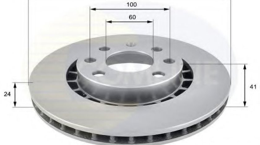 Disc frana DAEWOO ESPERO (KLEJ) (1991 - 1999) COMLINE ADC1007V piesa NOUA