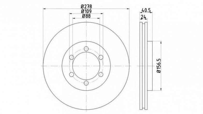 Disc frana Daewoo KORANDO (KJ) 1999-2016 #2 0986478967