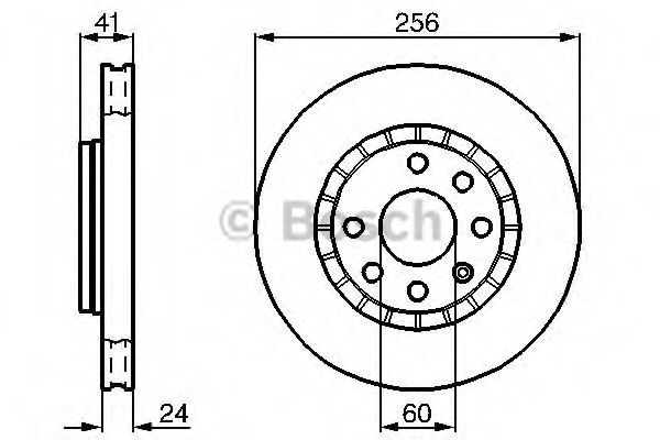 Disc frana DAEWOO LANOS (KLAT) (1997 - 2016) BOSCH 0 986 478 327 piesa NOUA