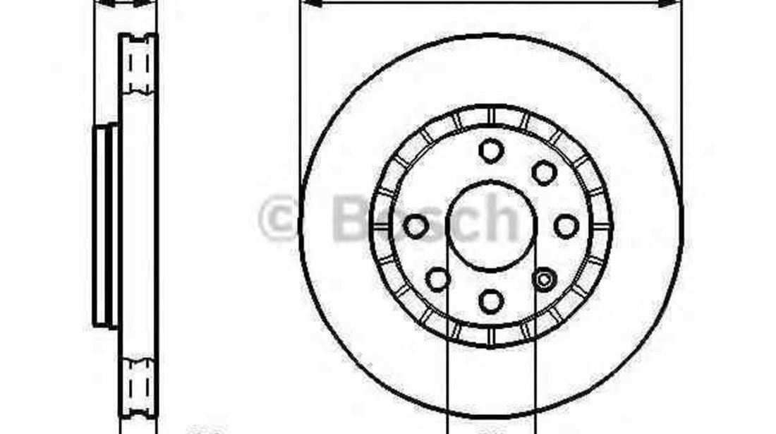 Disc frana DAEWOO LANOS KLAT BOSCH 0 986 478 327