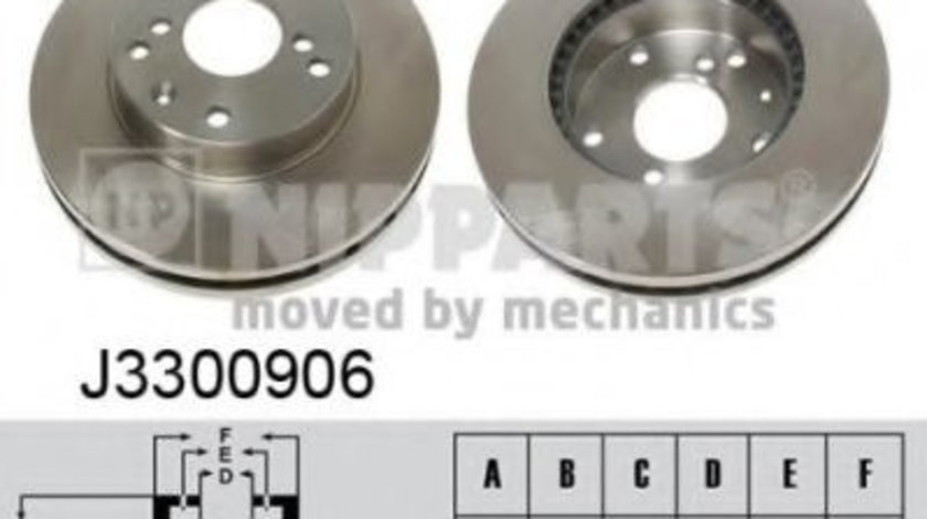 Disc frana DAEWOO LEGANZA (KLAV) (1997 - 2004) NIPPARTS J3300906 piesa NOUA