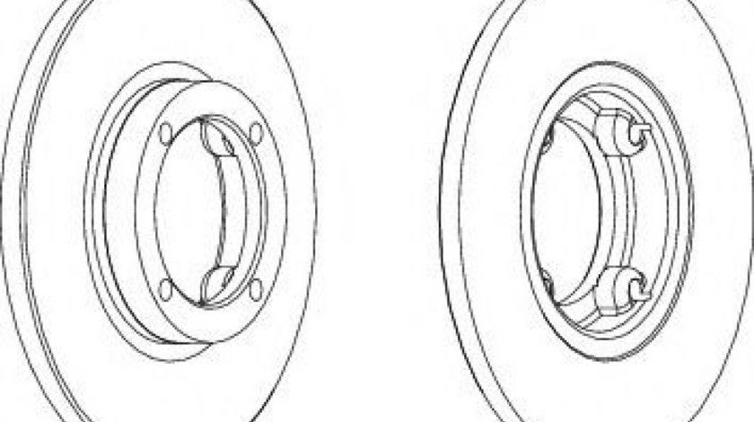 Disc frana DAEWOO MATIZ (KLYA) (1998 - 2016) FERODO DDF1076 piesa NOUA