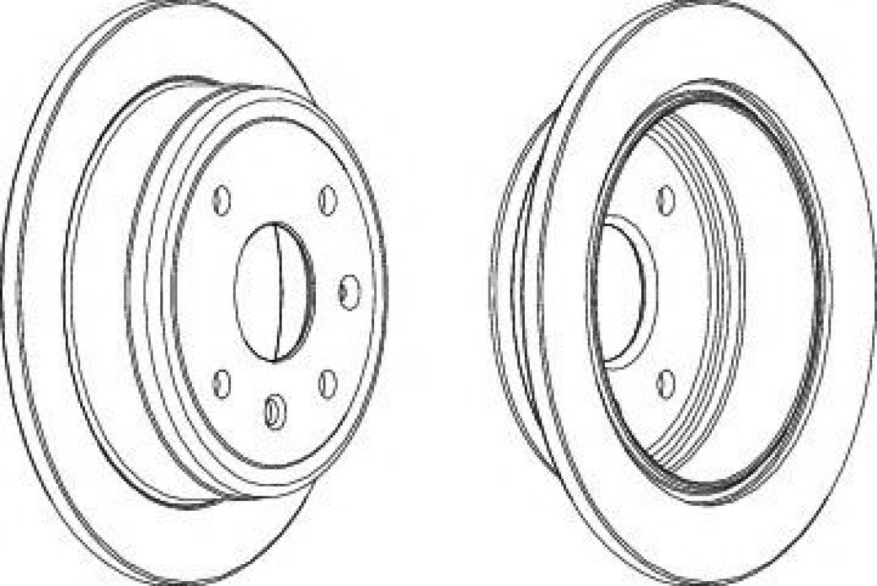 Disc frana DAEWOO NUBIRA Break (KLAN) (2003 - 2016) FERODO DDF1606 piesa NOUA
