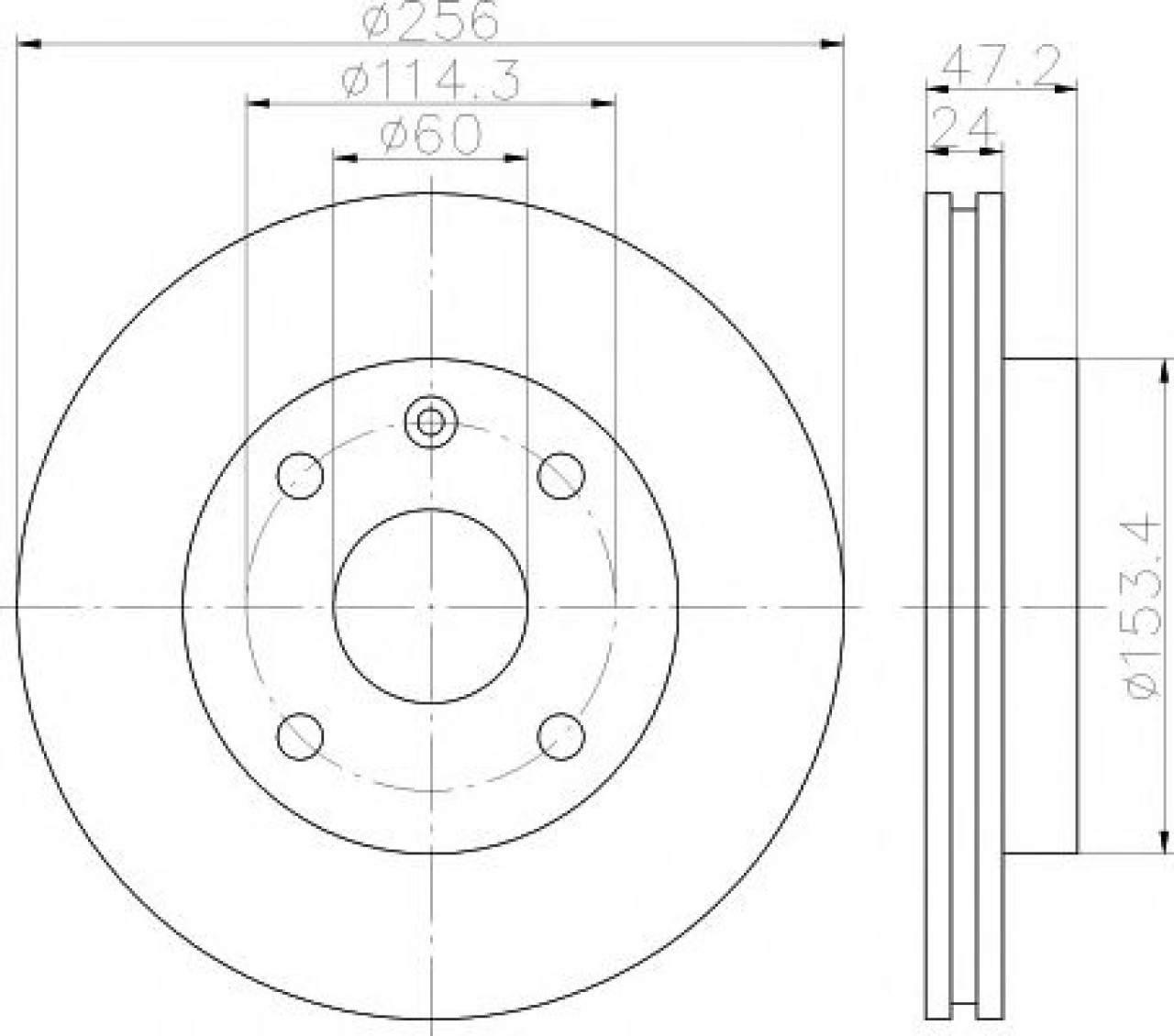 Disc frana DAEWOO NUBIRA Break (KLAN) (2003 - 2016) TEXTAR 92133600 piesa NOUA