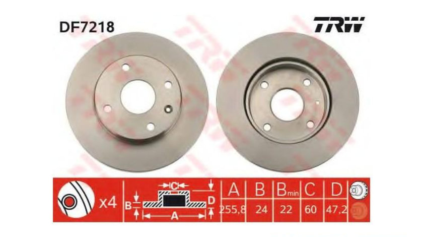 Disc frana Daewoo NUBIRA limuzina (KLAJ) 1997-2016 #2 0986479328