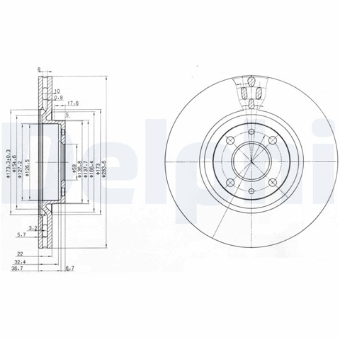 Disc Frana Delphi Abarth BG2407