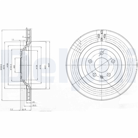 Disc Frana Delphi Audi BG3991