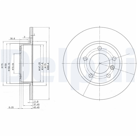 Disc Frana Delphi Bmw BG2622
