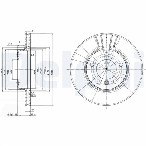 Disc Frana Delphi Bmw BG2623C