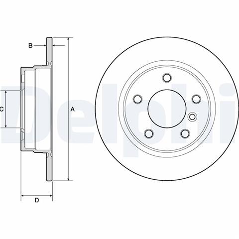 Disc Frana Delphi Bmw BG2624