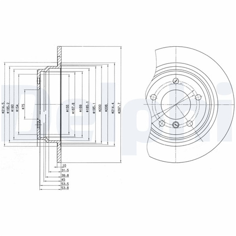 Disc Frana Delphi Bmw BG3044
