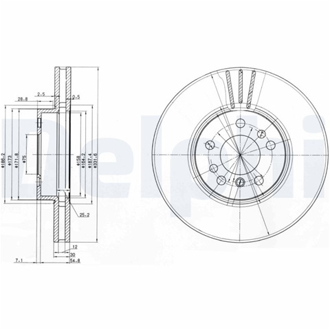 Disc Frana Delphi Bmw BG3628