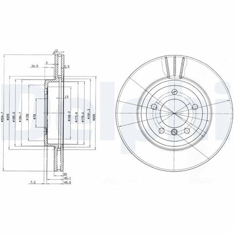 Disc Frana Delphi Bmw BG3830