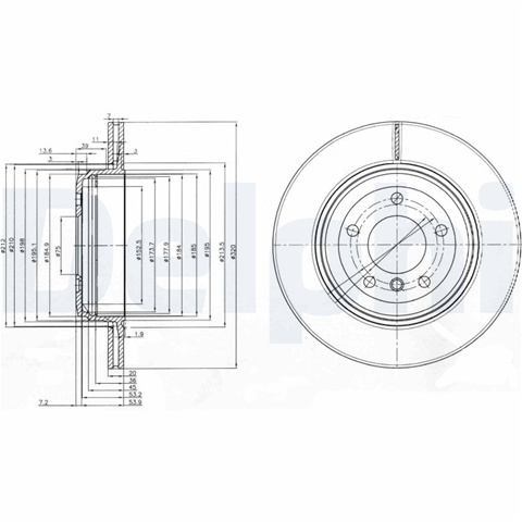 Disc Frana Delphi Bmw BG3872