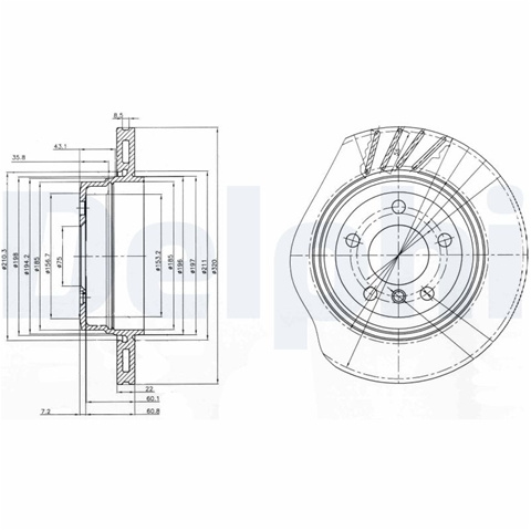Disc Frana Delphi Bmw BG3943