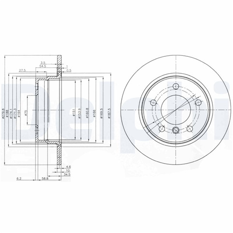Disc Frana Delphi Bmw BG3948C