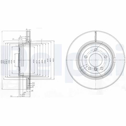 Disc Frana Delphi Bmw BG3961