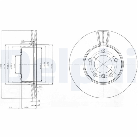 Disc Frana Delphi Bmw BG3998C