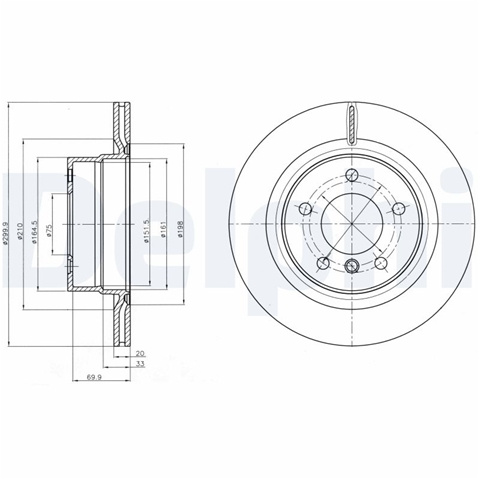 Disc Frana Delphi Bmw BG4293C