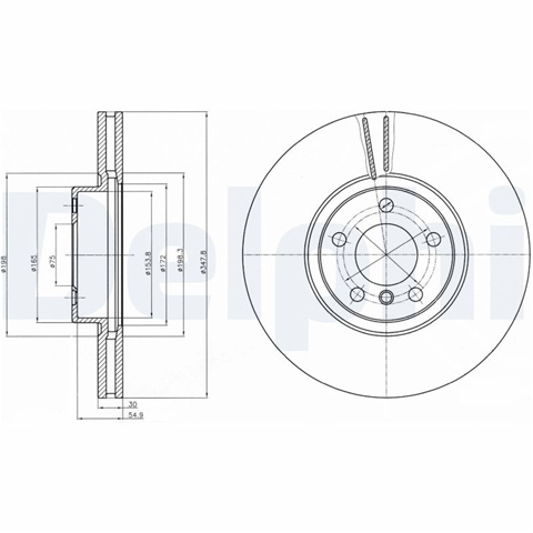 Disc Frana Delphi Bmw BG9063C