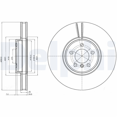 Disc Frana Delphi Bmw BG9092C