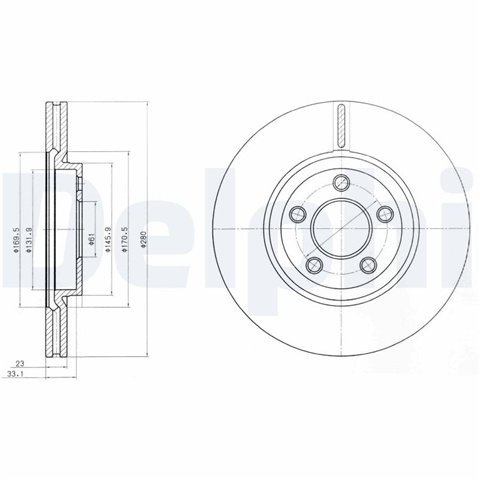 Disc Frana Delphi Chrysler BG3704