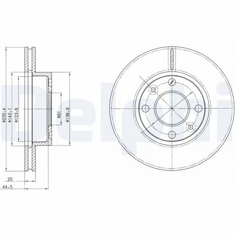 Disc Frana Delphi Dacia BG4195