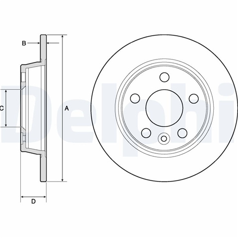 Disc Frana Delphi Ford BG3026