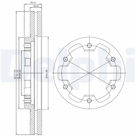 Disc Frana Delphi Ford BG3422