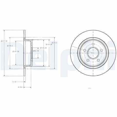 Disc Frana Delphi Ford BG3873