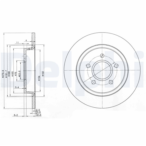 Disc Frana Delphi Ford BG3897C