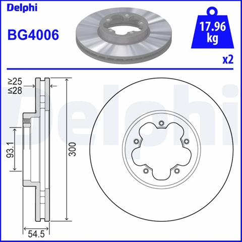 Disc Frana Delphi Ford BG4006